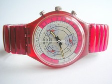 SWATCH CHRONO-FLEX NAVY BERRY