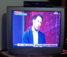 TV Philips 21PT1666/01 televisore a tubo catodico CRT con telecomando e manuale