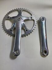 CAMPAGNOLO C RECORD PISTA PISTA 1985 PEDIVELLA GUARNITURA CORONA NUOVA