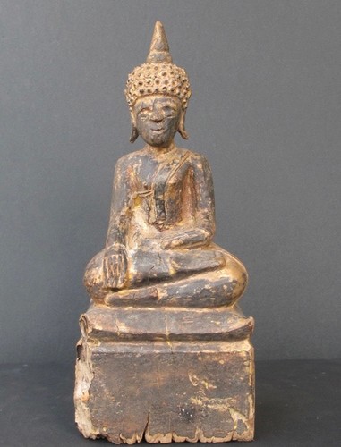 Antico budda legno - in,