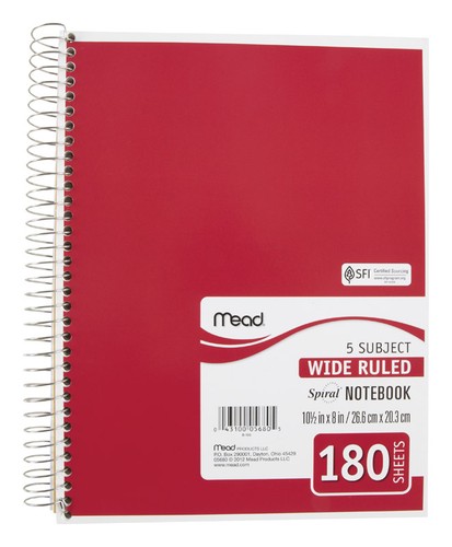 Mead 5680 notebook 180 fogli - notebook,