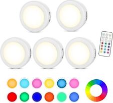 Luci Armadio Notturna Lampada RGBW 5PZ LED Multicolore, Illuminazione 13 Colori