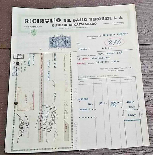 Castagnaro 1938 oleificio - 1938,