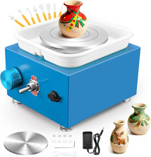 Tornio per Ceramica,2000 Giri/Min Tornio per Argilla Con Strumenti Di Modellatur