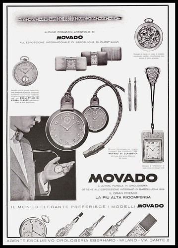 Pubblicita 1929 orologi - pubblicita',