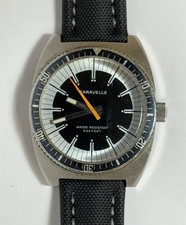 Orologio da polso uomo meccanico Caravelle 666 Devil Diver vintage 1975 acciaio svizzero