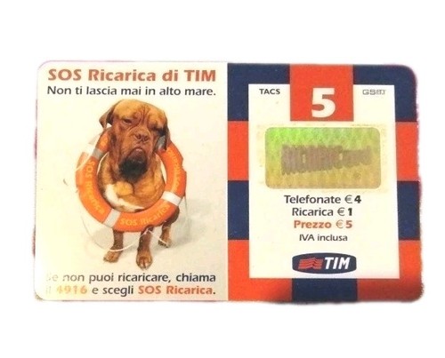 Ricarica telefonica tim 5 - telefonica, da