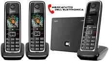 Telefono Cordless Gigaset C560 TRIO IP Vivavoce Rubrica Display Colori Base 540