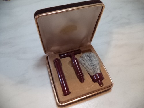 Rasoio barba metallo set - da,