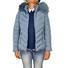 Giubbotto Donna Invernale Piumino Imbottito Con Cappuccio Giubbino Caldo VEQUE