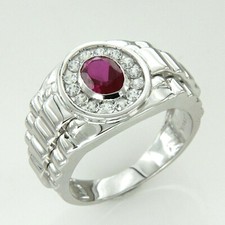 Fede Nuziale Uomo 2.0CT Rosso