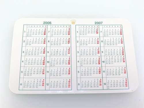 2006 2007 rolex - 2007, calendar