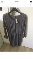 Abito INTIMISSIMI tg M Colore Grigio Con Inserti In Pizzo A Maniche Lunghe