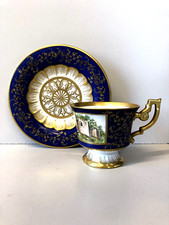 TAZZA DA CAFFE PIATTINO H&C Selb Bavaria Germany Heinrich DECORO TASSE Déjeuner