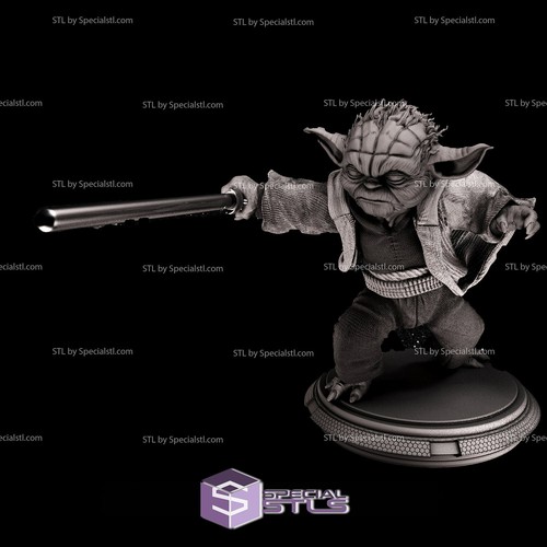 Yoda scultura resina statua - yoda, in