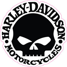 Harley Davidson Skull Sticker