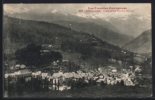 Cpa castillon vue sur la - cpa,