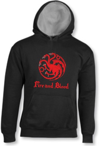 Felpa hoodie casa targaryen - felpa,