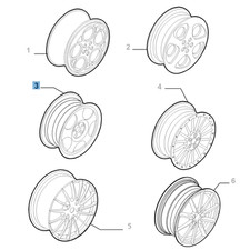 Cerchio in lega 7J x 17'' per