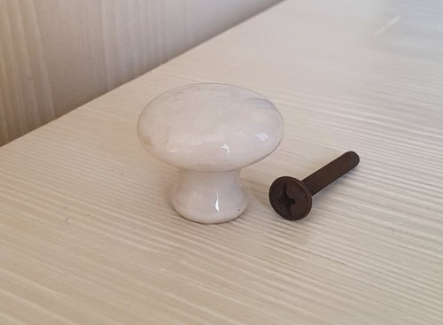 Pomolo ceramica pomello bianco - pomolo,