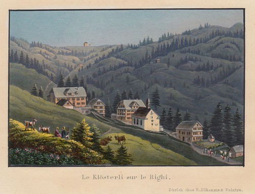 Rigi klösterli acquatinta - rigi,