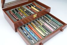 N°20 Stilografiche da Collezione "Fabbri" Penne  + Vetrina-Box Legno Originale