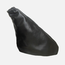 Cuffia leva freno a mano in vera pelle nera per Fiat 600 seicento fatta a mano