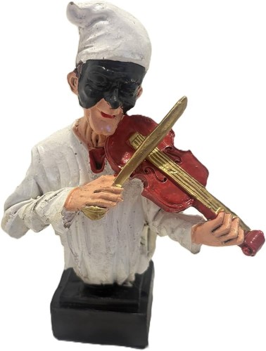 Pulcinella con violino origini - con,