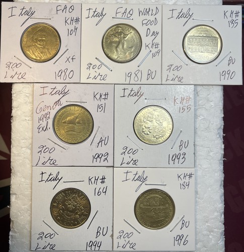Lotto monete italia 200 - lotto, lire