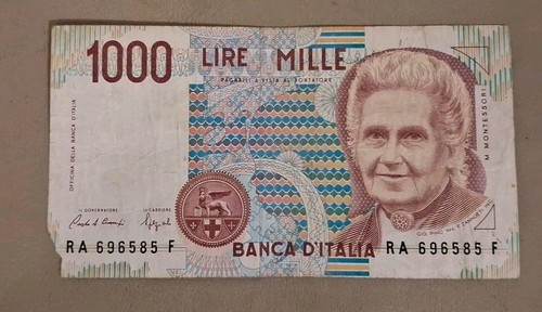 1990 italy 1000 lire note - 1000,