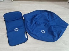 Set tessuto Bugaboo bufalo blu royal cappuccio e grembiule estensibile 