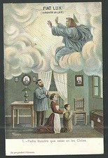 Postal antigua de la Santissima Trinidad andachtsbild santino holy card santini