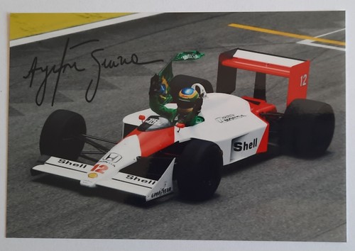 Ayrton senna foto - ayrton, autografa