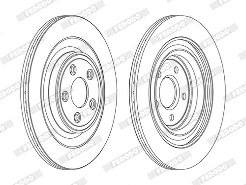 Discofreno ddf1703c ferodo per - discofreno,
