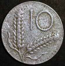 Italy 10 Lire KM# 93