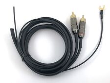 Cavo rca Thorens phono con massa, filo di terra ricambio giradischi 130 cm