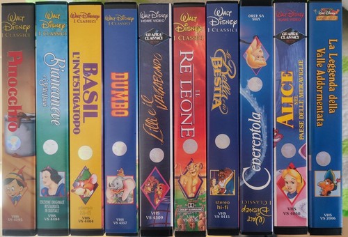 Videocassette disney originali - disney,