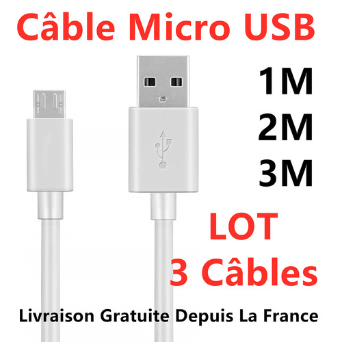 Câble chargeur micro usb - chargeur,