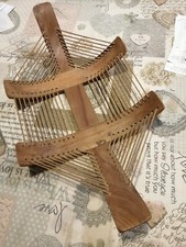 Centrotavola Portafrutta Vintage Artigianato In Legno E Corda