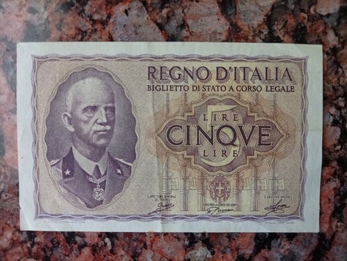 Banconota lire impero - lire,