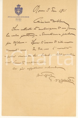 1911 roma regia - regia, galleria