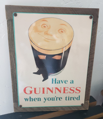 Insegna vintage guinness stout - guinness,