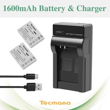 2XBbatteria 1600mAh per Canon