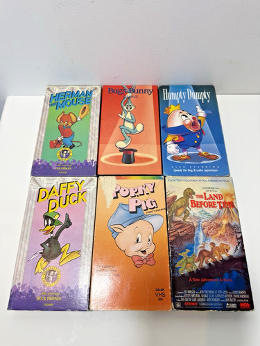 Vintage lot vhs - of, 6