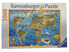 PUZZLE RAVENSBURGER 5000 pezzi " MAPPAMONDO ILLUSTRATO"