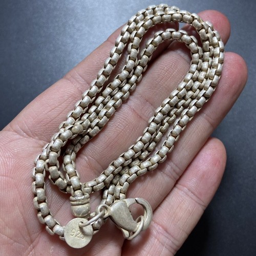 Collana catena argento - , fatta