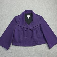 Giacca Stain Joseph Ribkoff UK-14 GER-40 USA-12 Viola Jersey Striato Blazer