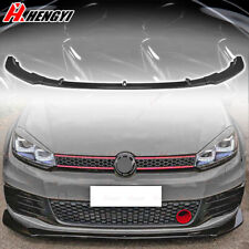 PER  GOLF 6 MK6 GTI 2010-2013 SPOILER LAMA SOTTO PARAURTI ANTERIORE NERO ABS