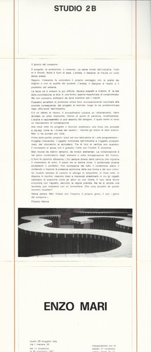 Enzo mari studio bergamo - enzo,