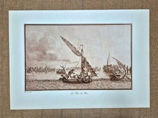 Sicilia Favignana tonnara pesca del tonno Houel Voyage pittoresque 1782 Ristampa